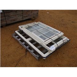 (4) MISC SIZE VINYL WINDOW