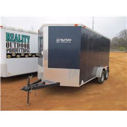 2014 DIAMOND CARGO ENCLOSED TRAILER, VIN/SN:53NBE1426E1024028 - 7' X 14', T/A, FOLD DOWN REAR RAMP, 