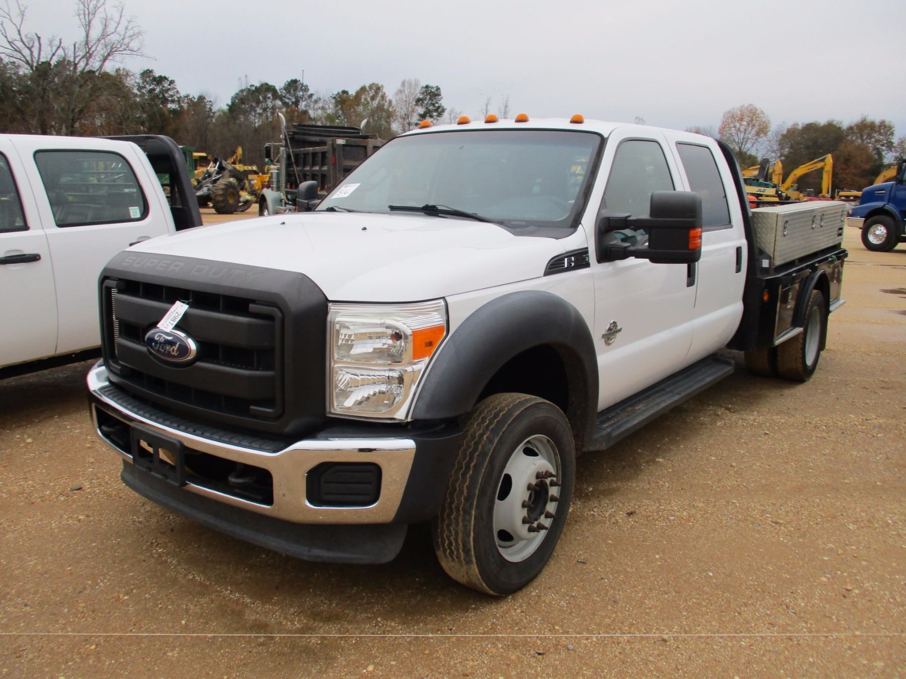 2011 FORD F550 FLATBED TRUCK, VIN/SN:1FD0W5HT1BEB86143 - 4X4, CREW CAB ...