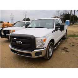 2012 FORD F250 PICK UP TRUCK, VIN/SN:1FT7X2A69CEA66398 - EXTENDED CAB, GIZH GAS ENGINE, AUTO TRANS, 