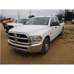 2013 DODGE RAM PICKUP, VIN/SN:3C6UR4HL6DG570316 - CREW CAB, CUMMINS TURBO DIESLE ENGINE, A/T, LONG B