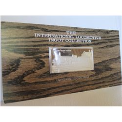 Franklin Mint Locomotive Sterling Silver Ingot - Stirling 8-Footer 1870