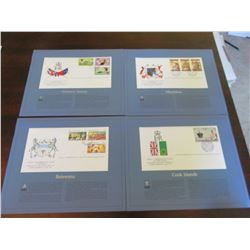 Royal Commonwealth Society - Official Commemmorative Stamps Honoring Queen Elizabeth Silver Jubilee