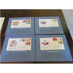 Royal Commonwealth Society - Official Commemmorative Stamps Honoring Queen Elizabeth Silver Jubilee