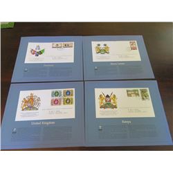 Royal Commonwealth Society - Official Commemmorative Stamps Honoring Queen Elizabeth Silver Jubilee