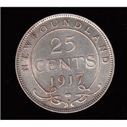 1917C Newfoundland Twenty-Five Cents