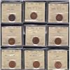 Image 2 : Lot of 27 ICCS Graded One Cents