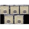 Image 1 : Lot of 5 ICCS Graded Five Cents