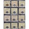 Image 1 : Lot of 18 ICCS Graded Five Cents