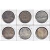 Image 2 : Silver Dollars, Lot of 6