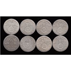 Germany, lot of 8 coins