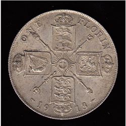Great Britain, 1913, One Florin