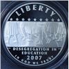 Image 2 : United States Silver Desegregation Silver Dollar, 2007-P
