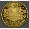 Image 1 : Canadian Medal - Private Issue Centennial Gold Medal, 1967.