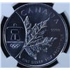 Image 1 : 2008 Vancouver Olympics Silver Maple Leaf
