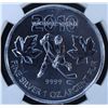 Image 1 : 2010 Vancouver Olympics Hockey Silver Maple Leaf