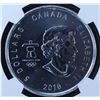 Image 2 : 2010 Vancouver Olympics Hockey Silver Maple Leaf