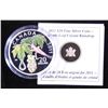 Image 1 : 2011 Crystal Raindrop Maple Leaf $20 Fine Silver Coin