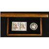 Image 3 : Lot of Three Limited Edition Stamp and .999 fine Silver coin set with wood case.