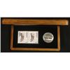 Image 4 : Lot of Three Limited Edition Stamp and .999 fine Silver coin set with wood case.