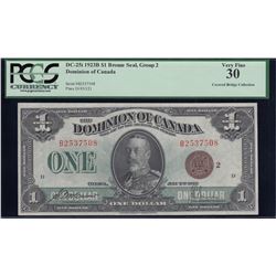 Dominion of Canada $1, 1923