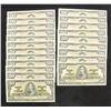 Image 1 : Bank of Canada $20, 1937 - Lot of 42