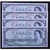 Image 1 : Bank of Canada $1, 1954, Devil's Face - Lot of 4