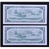 Image 2 : Bank of Canada $1, 1954 Replacement Notes - Lot of 2 Consecutive
