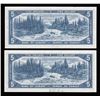Image 2 : Bank of Canada $5, 1954 replacements - Lot of 2