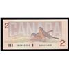 Image 1 : Bank of Canada $2, 1986 - Changeover AUK Prefix