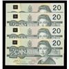 Image 2 : Lot of Four Bank of Canada $20, 1991