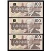 Image 2 : Lot of Three Bank of Canada $100, 1988