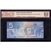 Image 1 : Bank of Canada $5, 2002 Replacement