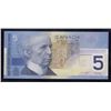 Image 2 : Bank of Canada $5, 2002 Replacement