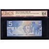 Image 1 : Bank of Canada $5, 2002 Replacement