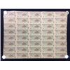 Image 1 : 1986 Bank of Canada $2 Banknote Sheet of Uncut 40 Notes - 5X8 Format CBJ Prefix