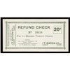 Image 1 : Eaton Co. 20 cents refund check