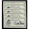 Image 1 : Lot of 5 Consecutive Serial Number Smiths Falls Ontario Old Home Week Scrip