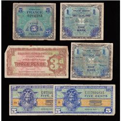 Military Payment Certificate Lot of 6