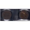 Image 2 : 1881H One Cent - Lot of 2