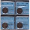 Image 1 : 1881H One Cent - Lot of 4