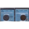 Image 1 : 1886 One Cent - Lot of 2