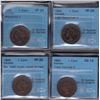 Image 1 : 1893 One Cent - Lot of 4