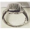 Image 2 : STERLING SILVER DIAMOND(0.20CT)RING REPLACEMENT VALUE $997