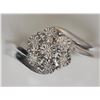 Image 2 : STERLING SILVER 7 DIAMOND RING RETAIL $200