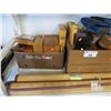 Image 2 : SHELF LOT OF MISC ESTATE GOODS (WOODEN BOXES, SHADES, ETC)