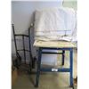 Image 1 : 2 WHEEL TANK DOLLY/LARGE WHITE TARP/WORKERS TABLE
