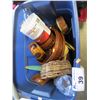Image 2 : 2 TOTES OF MISC SAWS/TOOLS/COLLECTIBLES (ESTATE GOODS)