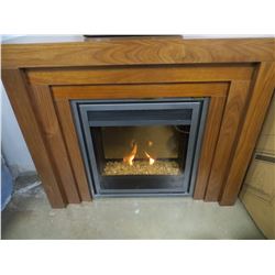 NEW ELECTRIC FIREPLACE INSERT & MANTEL 46"W X 14"D X 39"H (CUSTOMER GETS ONE IN BOX)