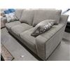 Image 1 : NEW GREEN STUDDED 3 SEATER SOFA WITH THROW PILLOWS